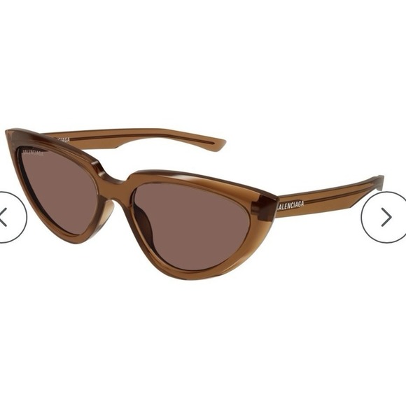 Balenciaga Accessories - Balenciaga BB0182S 002 Cat Eye‎ Sunglasses in light brown